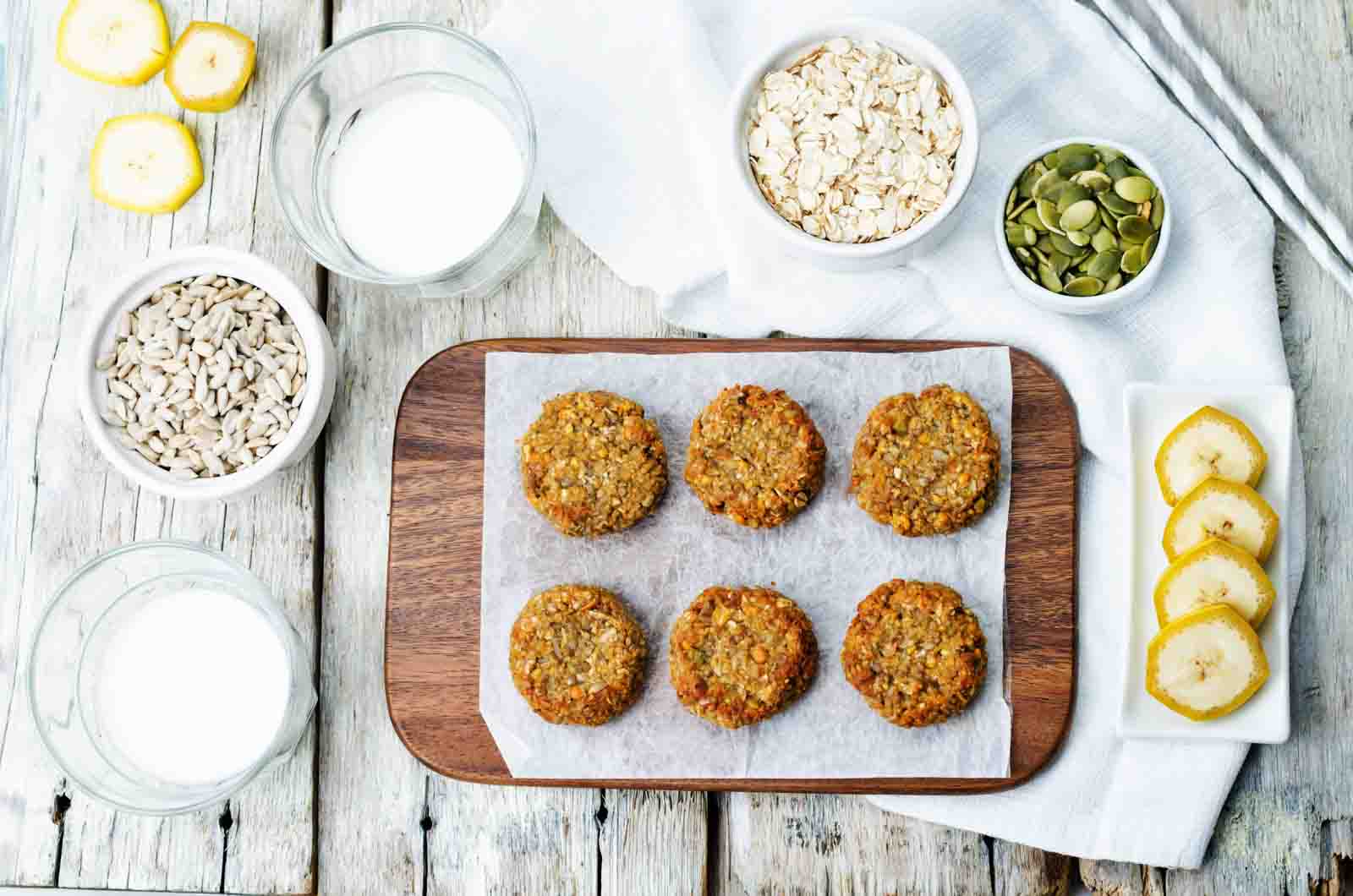 Pumpkin Oatmeal Cookies Recipe Vegan Paleo Healthy Diet Snacks