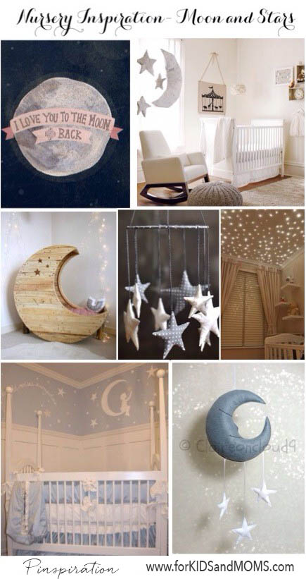 Baby Room Nursery Design Inspiration Moon and Stars Theme Unisex